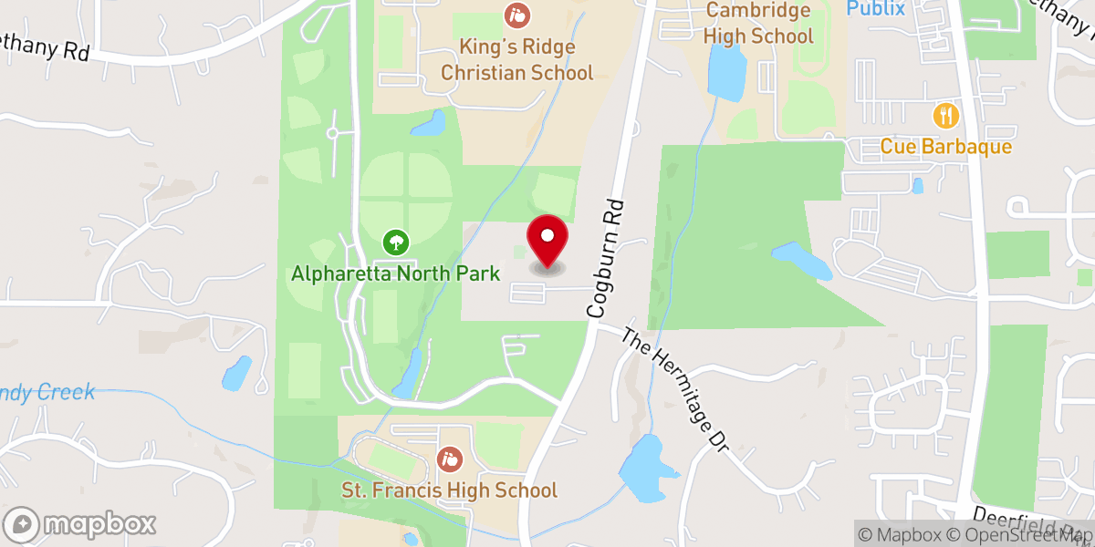 Map showing location of St. Aidan's Episcopal Church