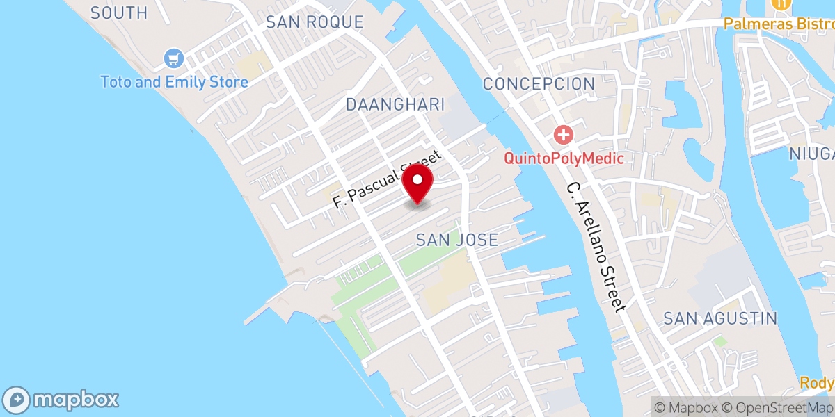 Map showing location of T. Policarpio Chapel - Kapilya ni San Jose