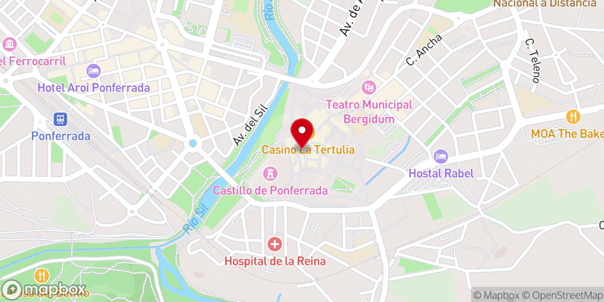 Map showing location of Plaza de La Virgen de la Encina