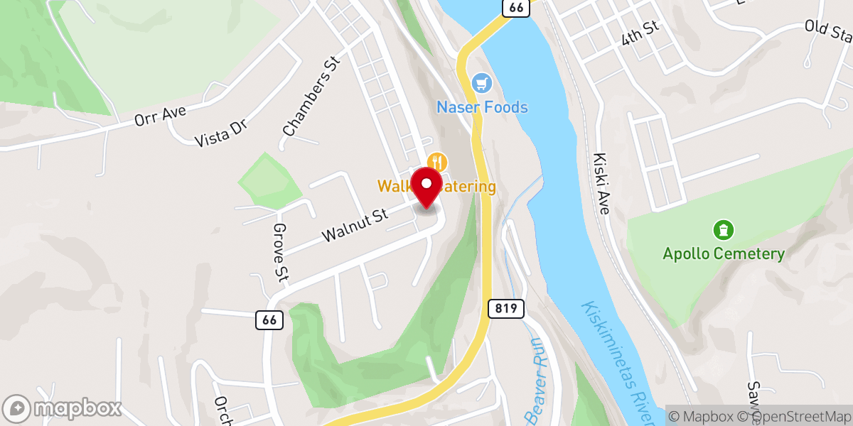 Map showing location of Living Hope Christian Church