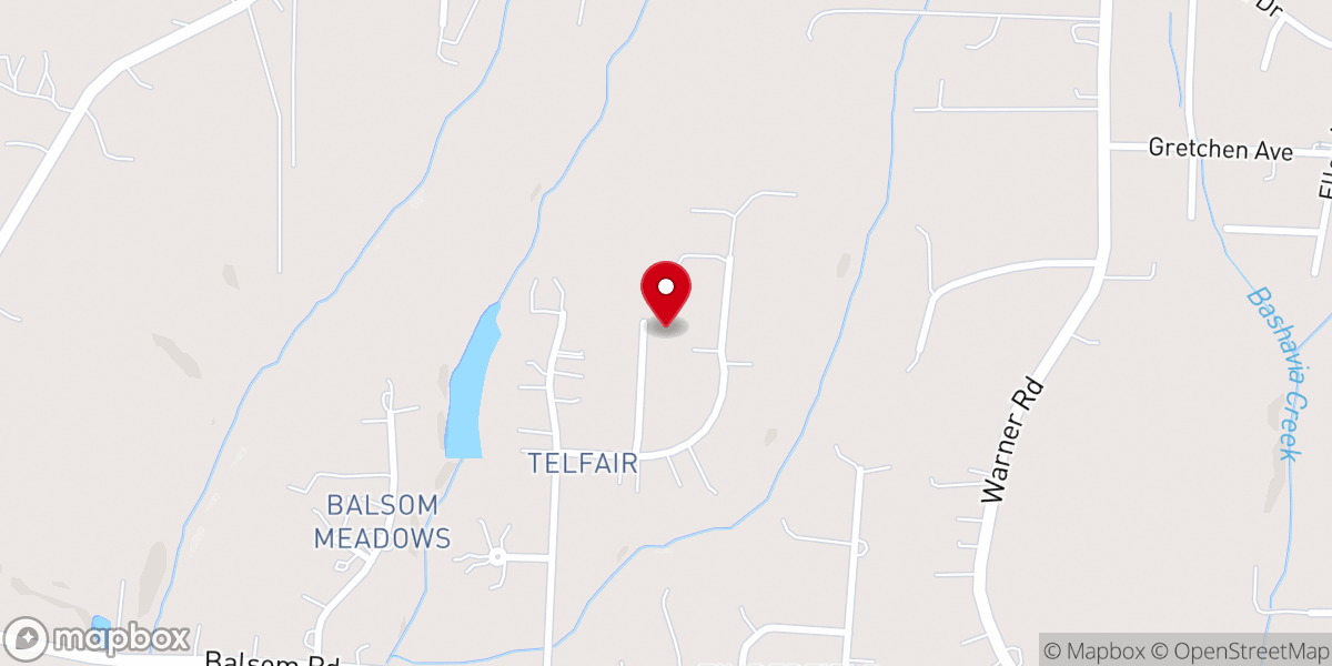 Map showing location of West Forsythe United Methodist