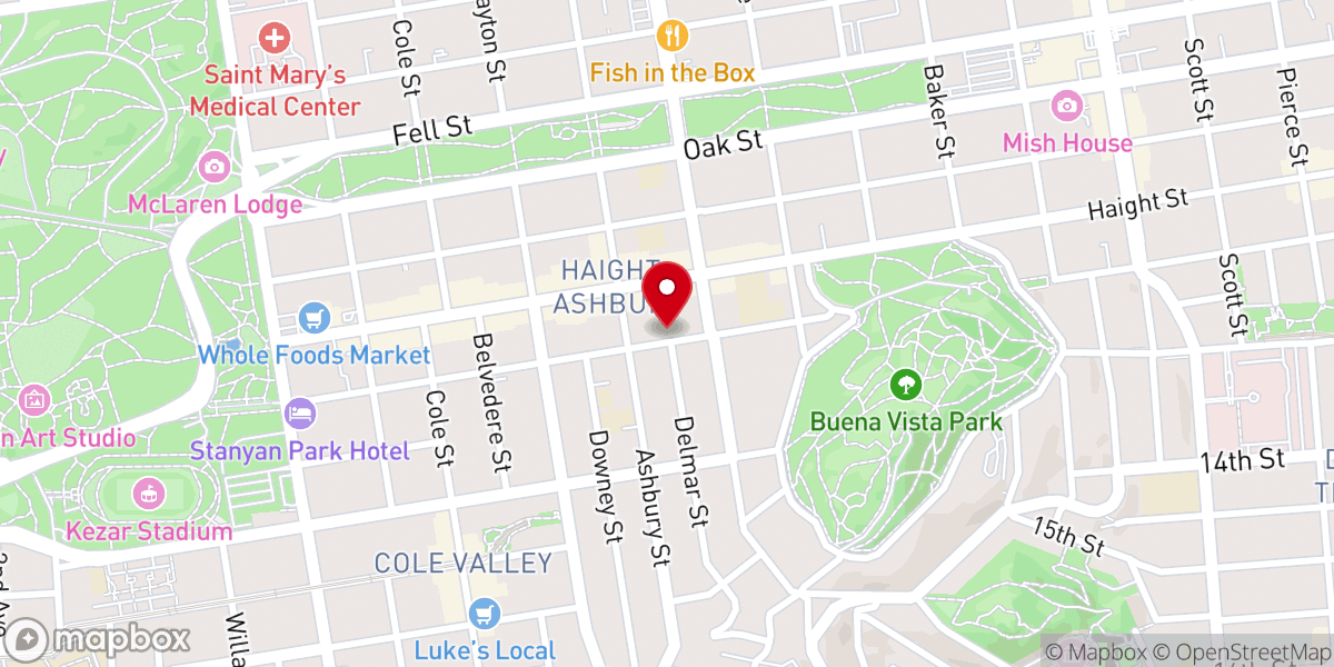 Map showing location of All Saints' Episcopal Church