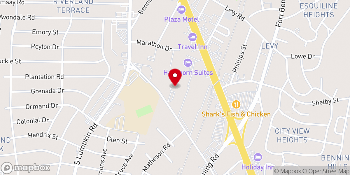 Map showing location of Torch Hill Church of Christ