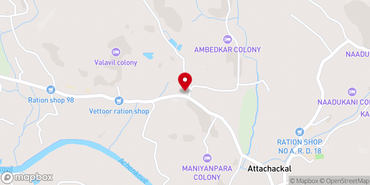 Map showing location of St. Mary's Malankara Catholic Church, Anjilikunnu