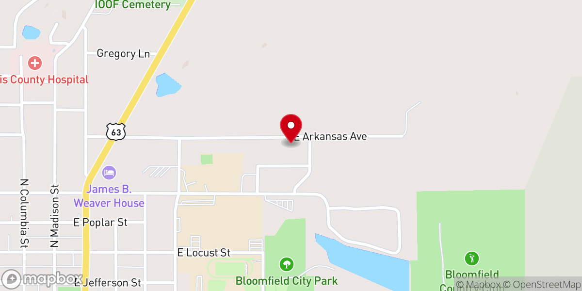 Map showing location of Parsonage