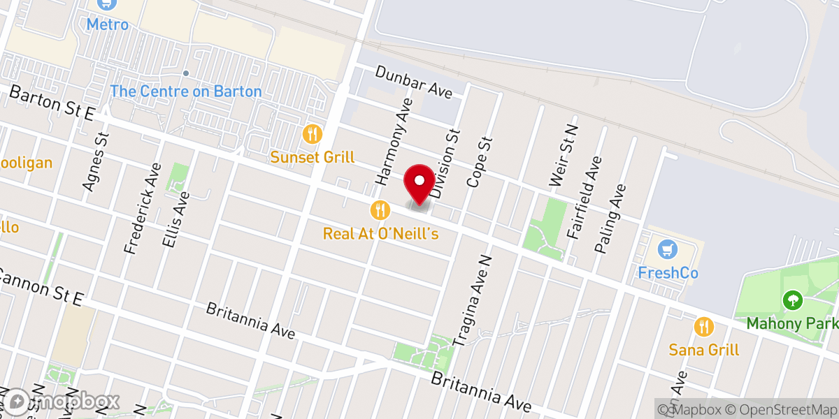 Map showing location of St. Nicholas Serbian Orthodox Church