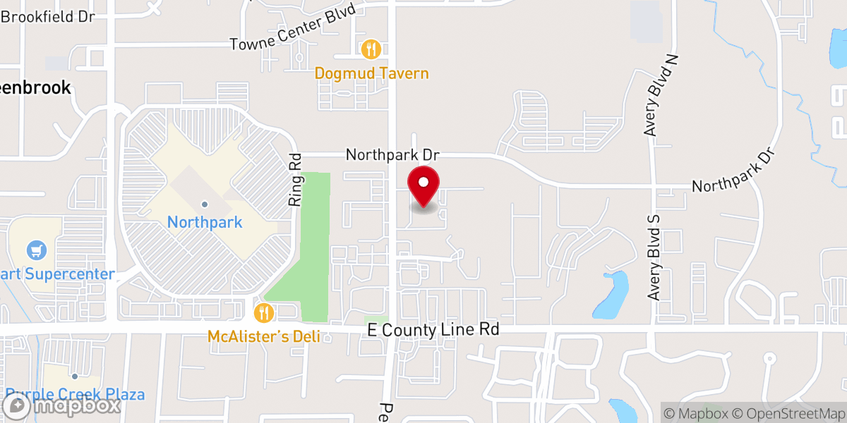 Map showing location of Pear Orchard Presbyterian Church