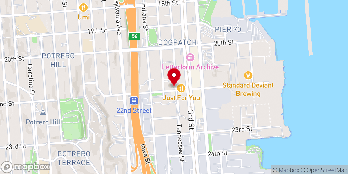 Map showing location of Saint Michael Eritrean Orthodox Tewahedo Church