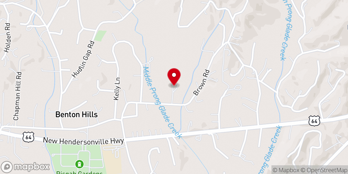 Map showing location of Brevard Wesleyan Church Retreat Site