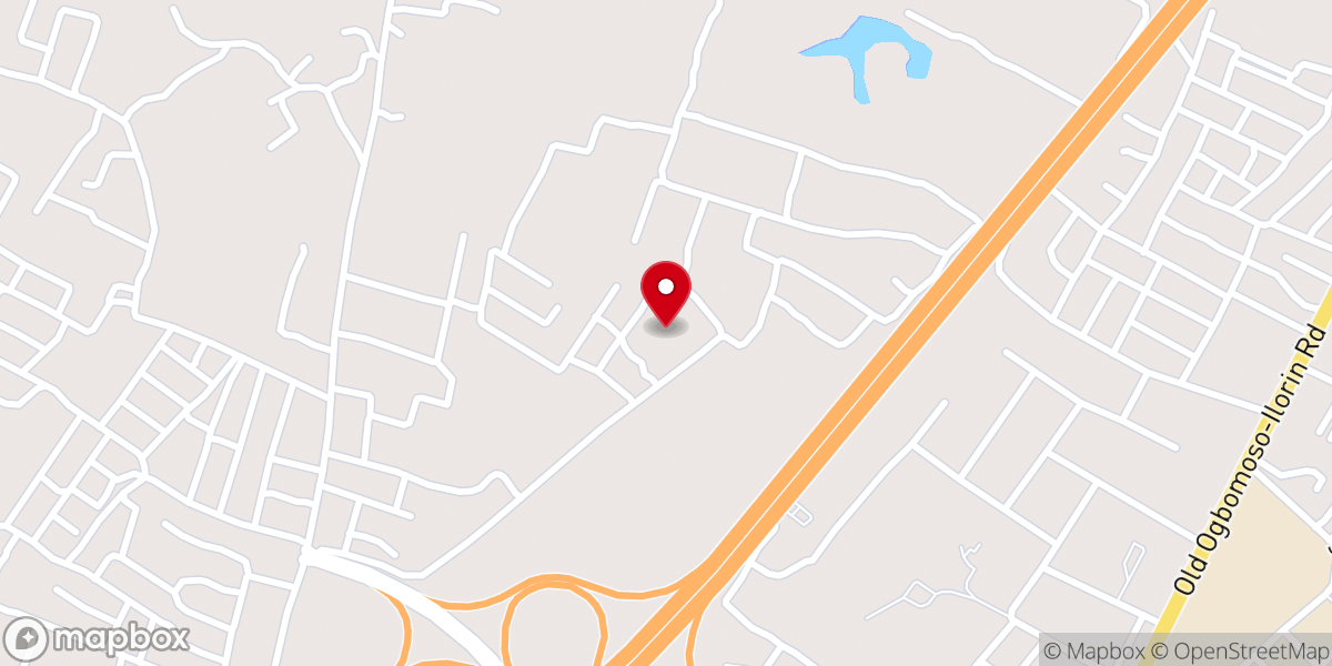 Map showing location of Power of God Apostolic Church