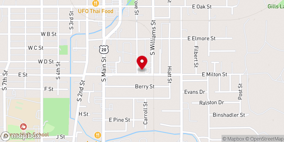 Map showing location of St Martin's Episcopal Church