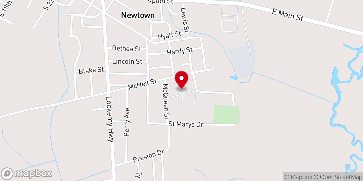 Map showing location of Sunflower Place