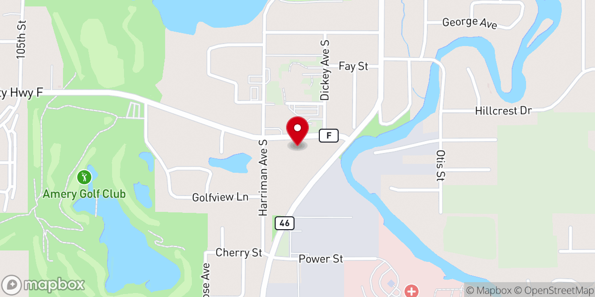 Map showing location of Our Savior's Lutheran Church