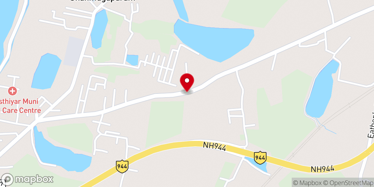 Map showing location of Christunagar Pentecostal Church bus stop