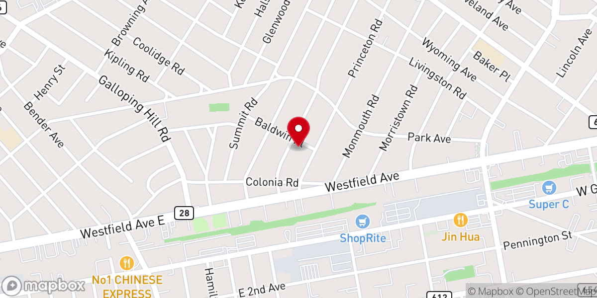 Map showing location of Elizabeth English Seventh-day Adventist Church
