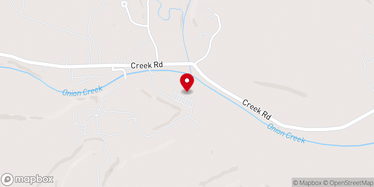 Map showing location of Sacred Oaks at Camp Lucy