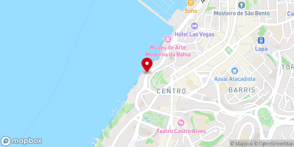 Map showing location of Igreja Pentecostal Deus Conosco Gamboa
