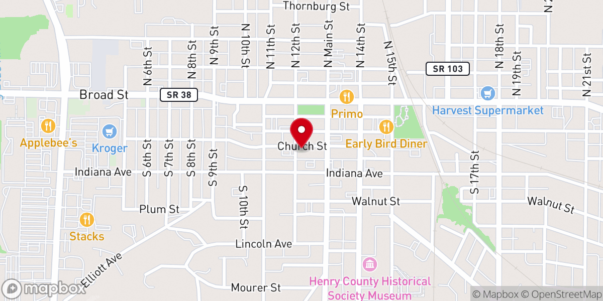 Map showing location of Old YMCA