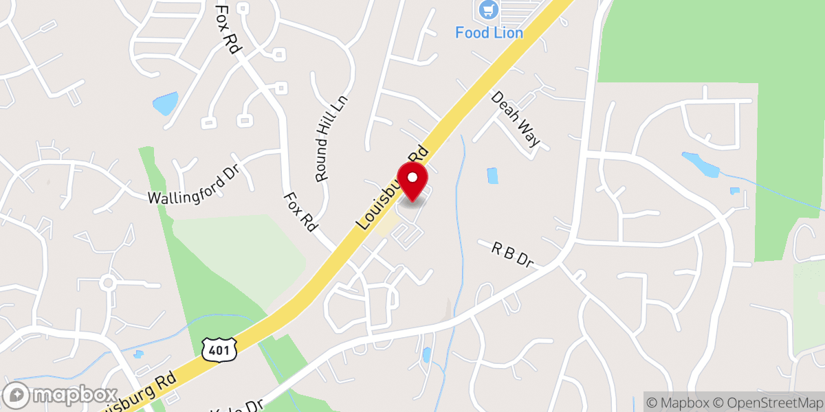 Map showing location of St Matthew Baptist Church