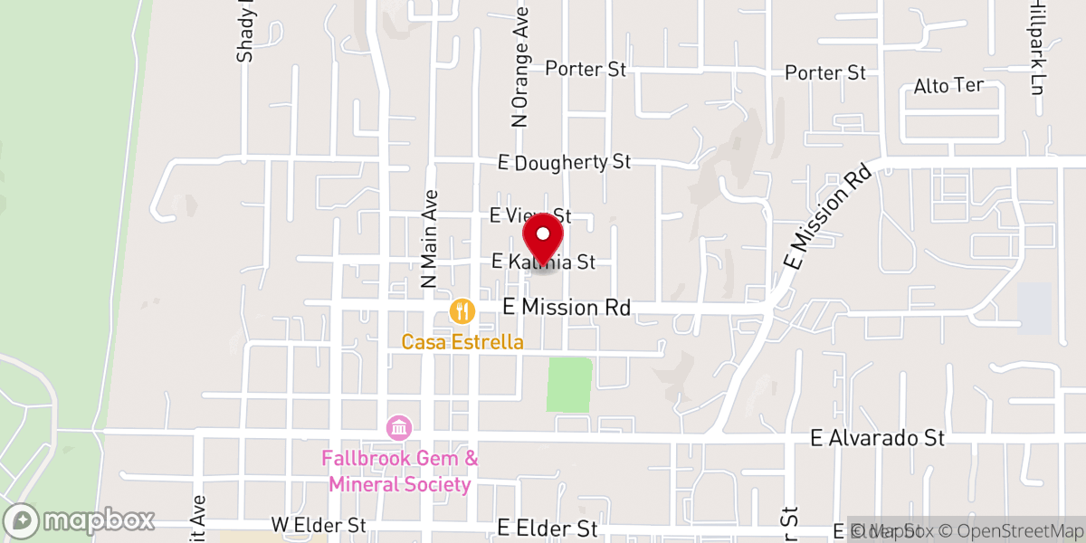 Map showing location of Saints Johns Episcopal Church