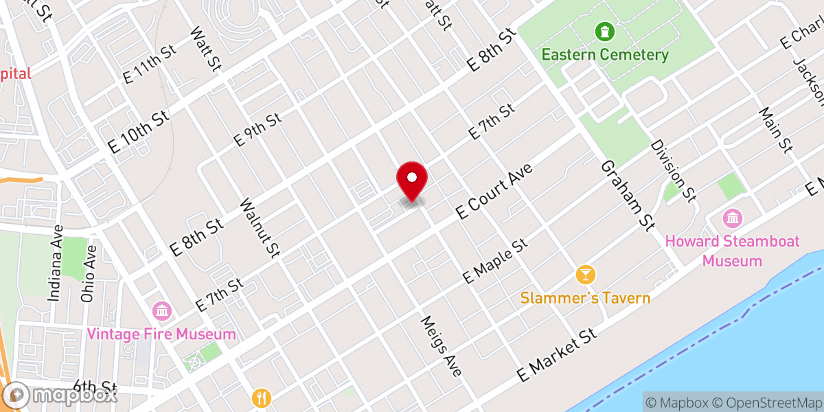 Map showing location of Calvary Apostolic UPC