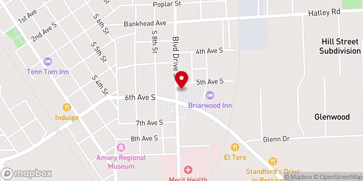 Map showing location of Food Giant