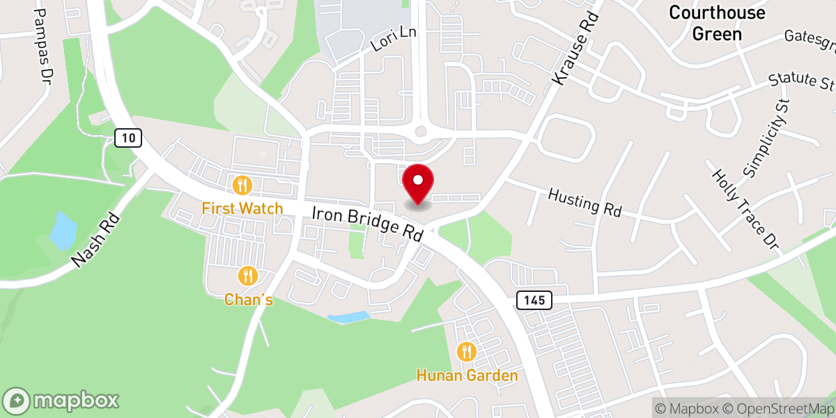 Map showing location of Chesterfield Historical Society of Virginia