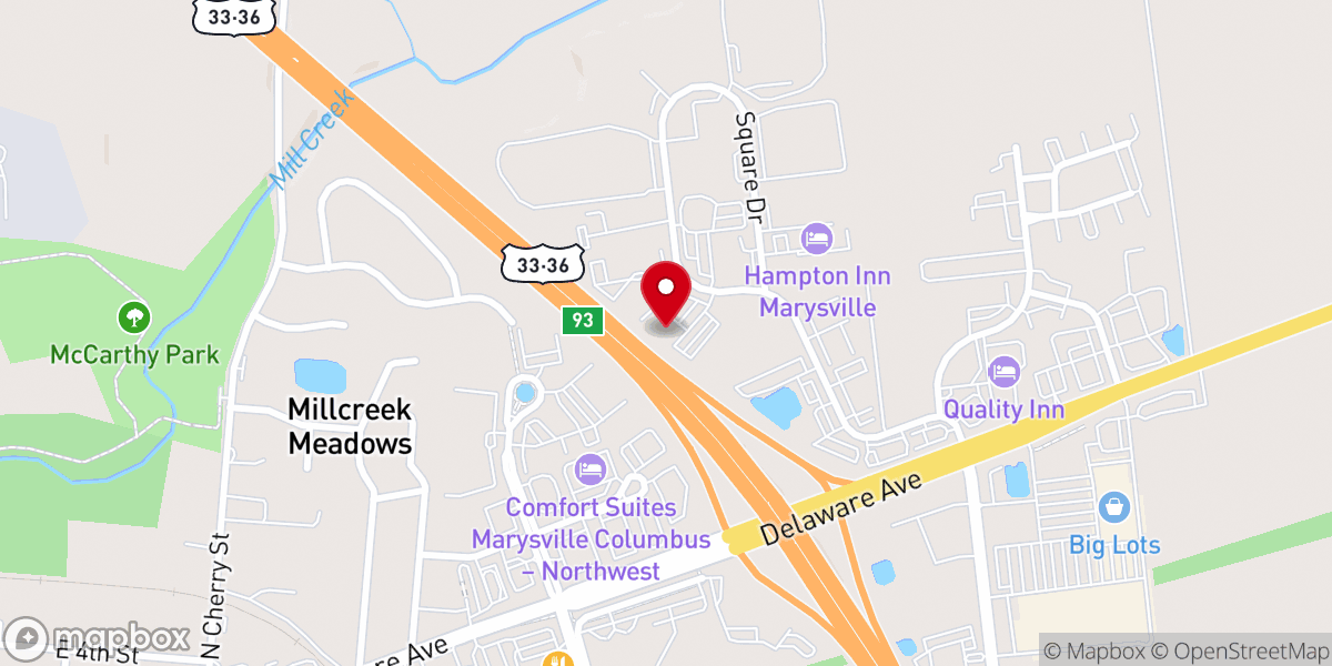 Map showing location of Texas Roadhouse