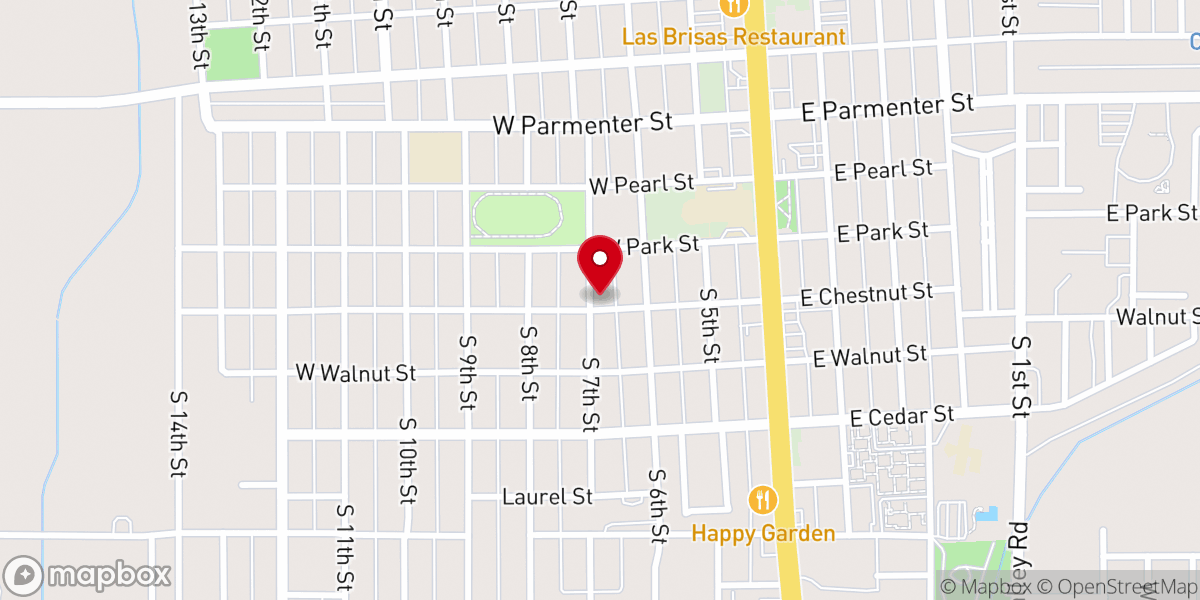 Map showing location of Faith Friends Church