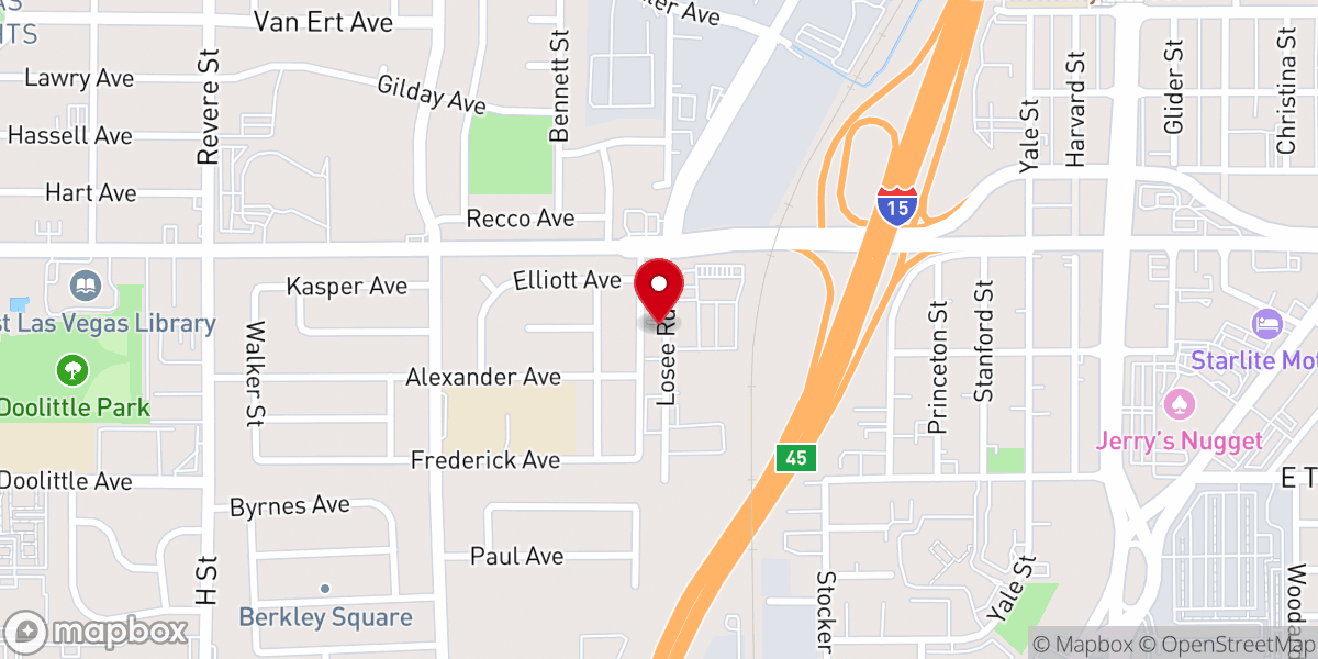 Map showing location of Iglesia de Cristo Centro de Refrigerio