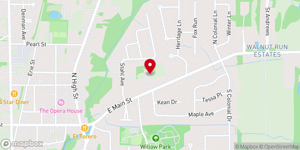 Map showing location of Cortland Church-The Nazarene