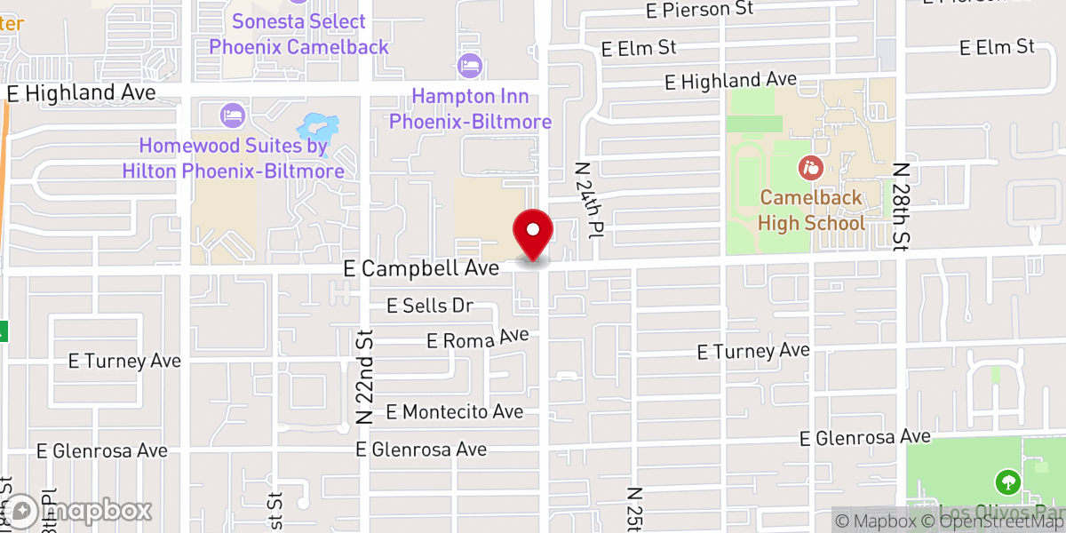 Map showing location of Valley Bible Church of Phoenixarizona Incorporated