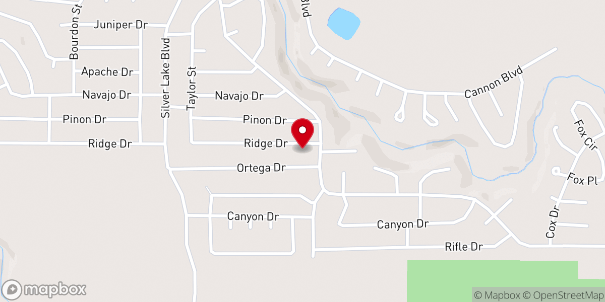Map showing location of American Patriot Lock and Key