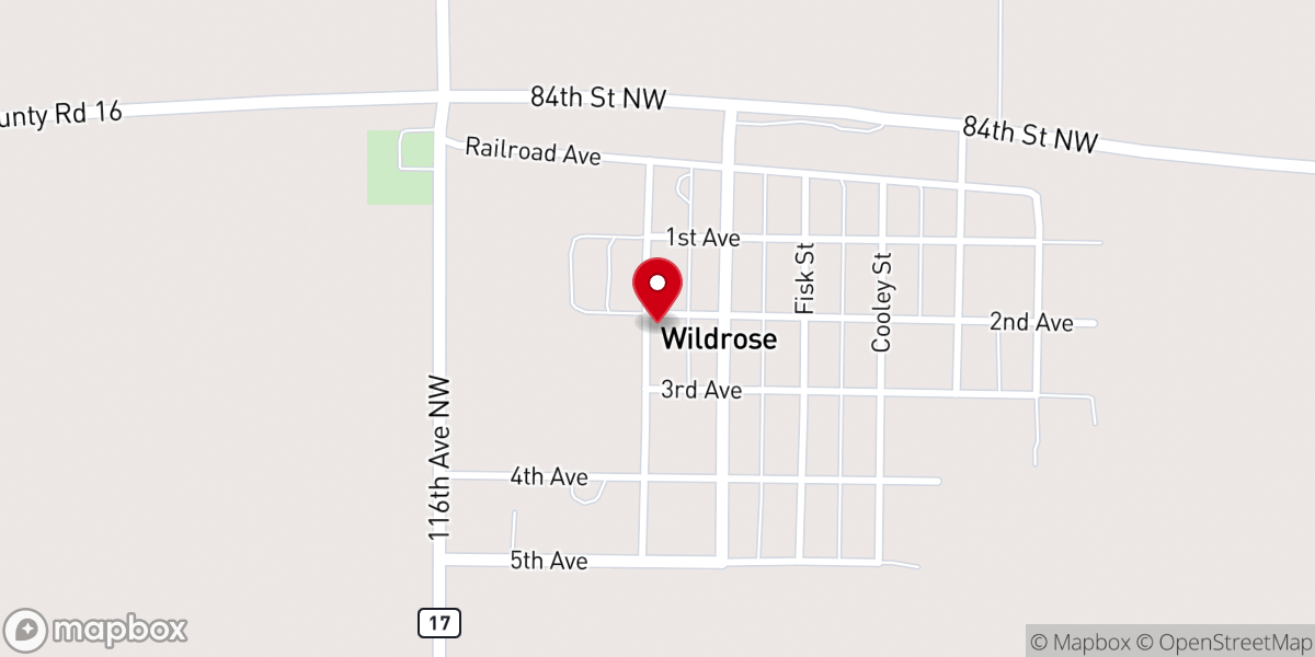 Map showing location of Alliance Gospel Chapel