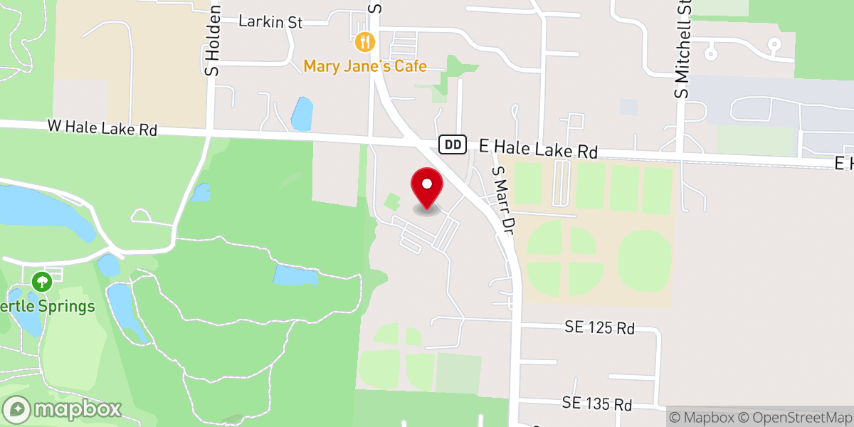 Map showing location of Bus Stop 1