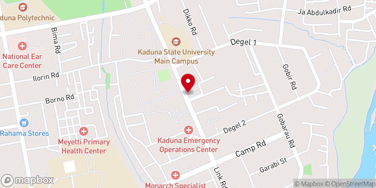 Map showing location of ARCHDIOCESE OF KADUNA