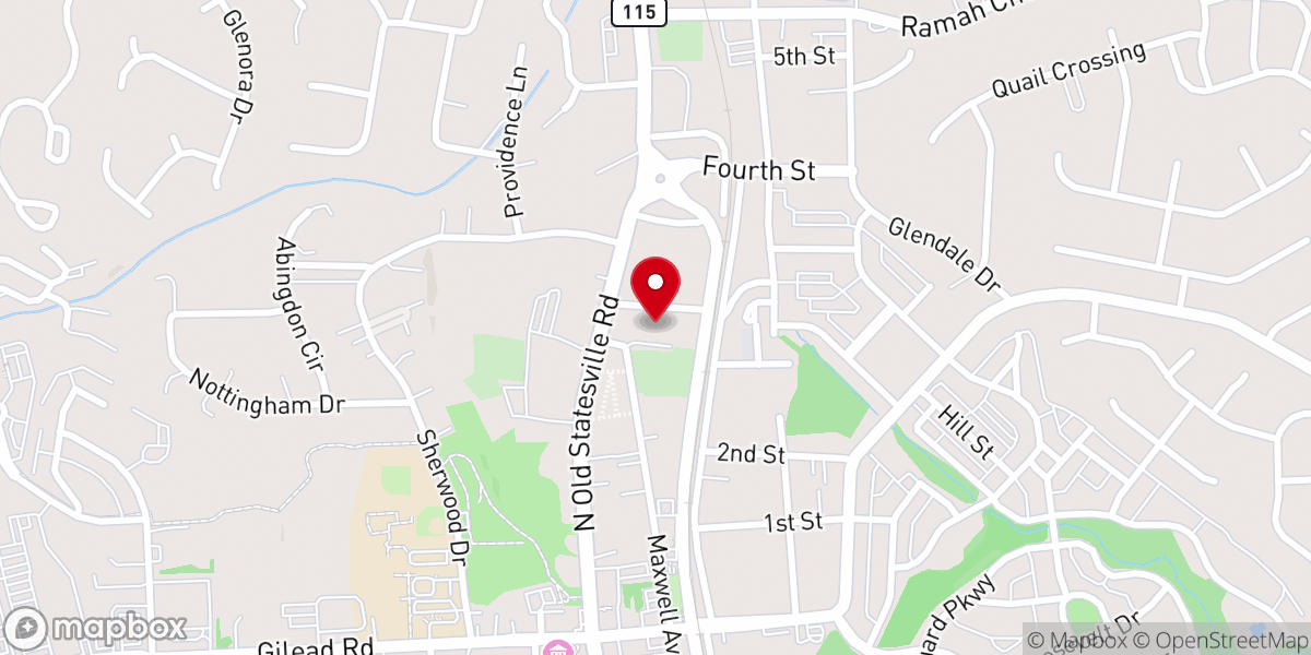 Map showing location of St. Jude's Anglican Church