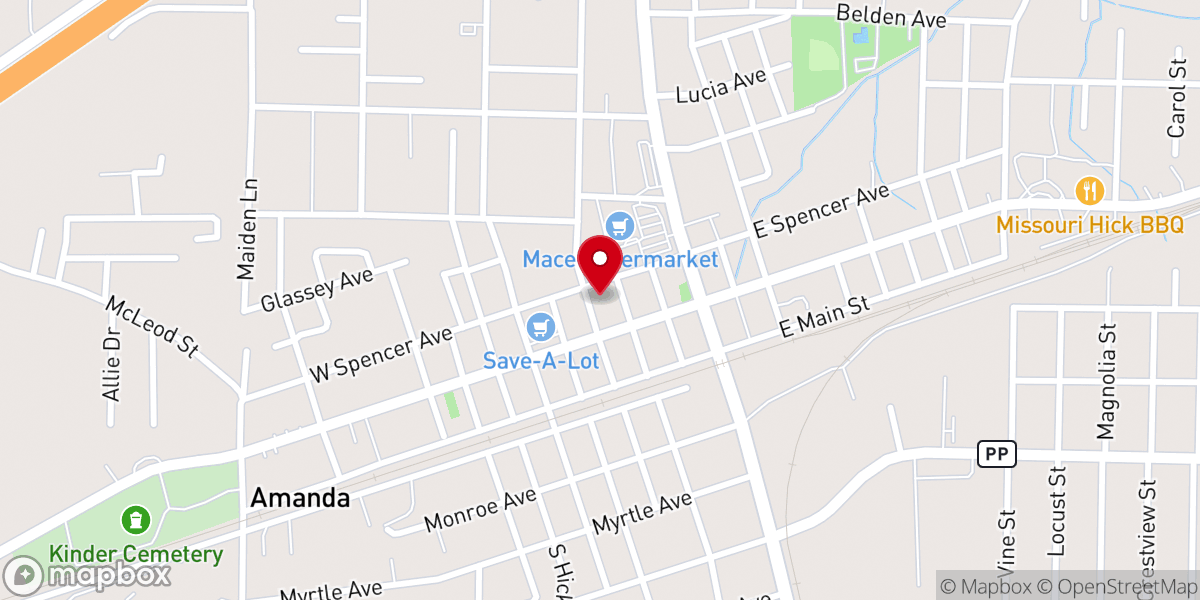 Map showing location of Cuba Ministerial Food Pantry