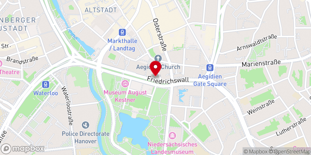 Map showing location of Sprengel Hannover