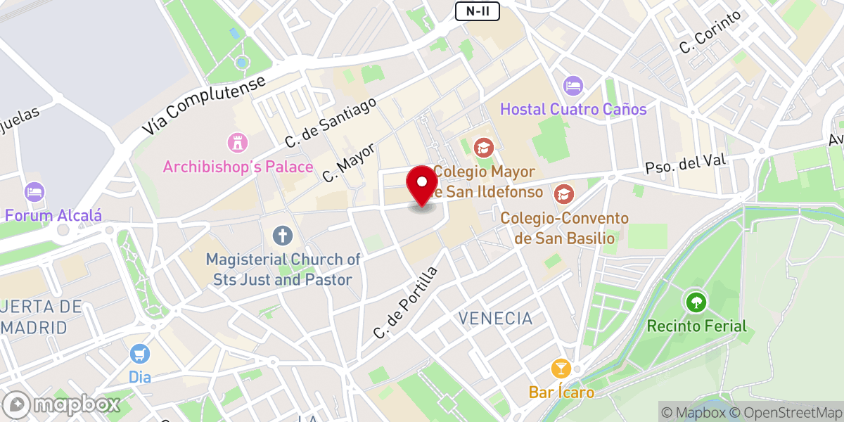 Map showing location of Religiosas Concepcionistas de Santa Ursula