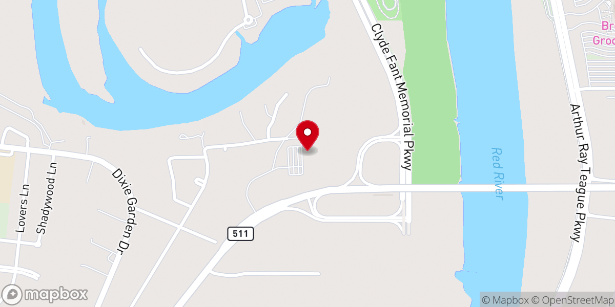 Map showing location of Riverpark Church