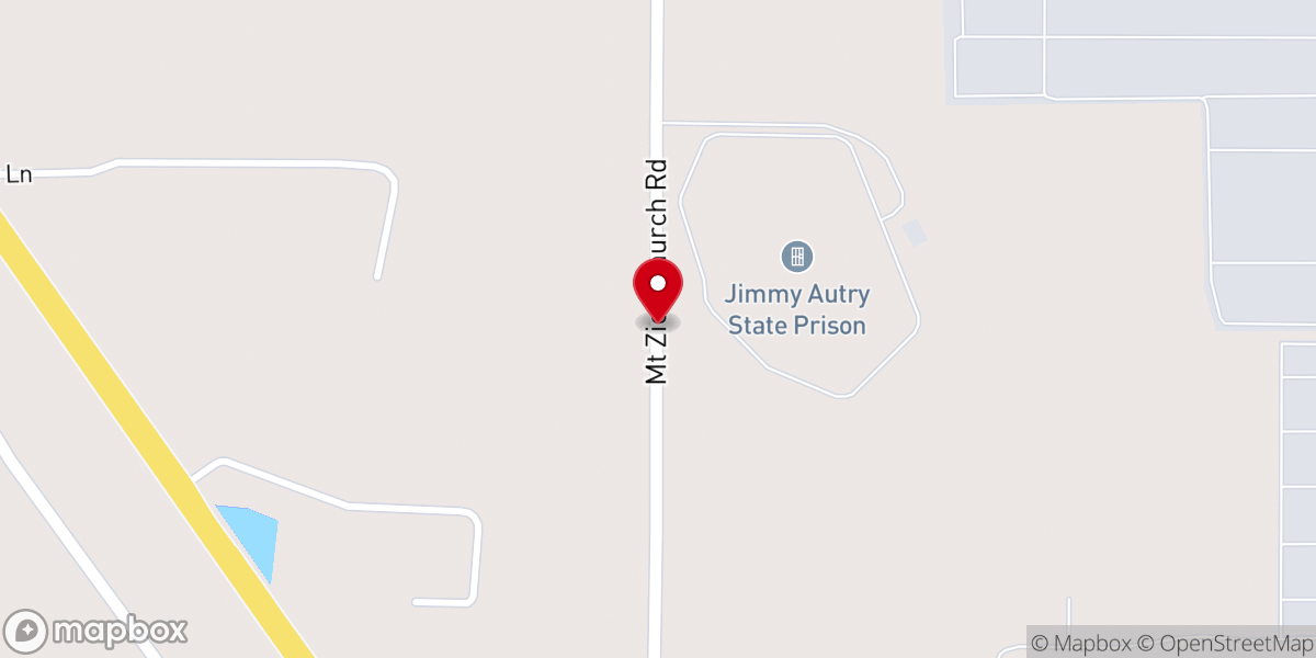 Map showing location of Corrections Department