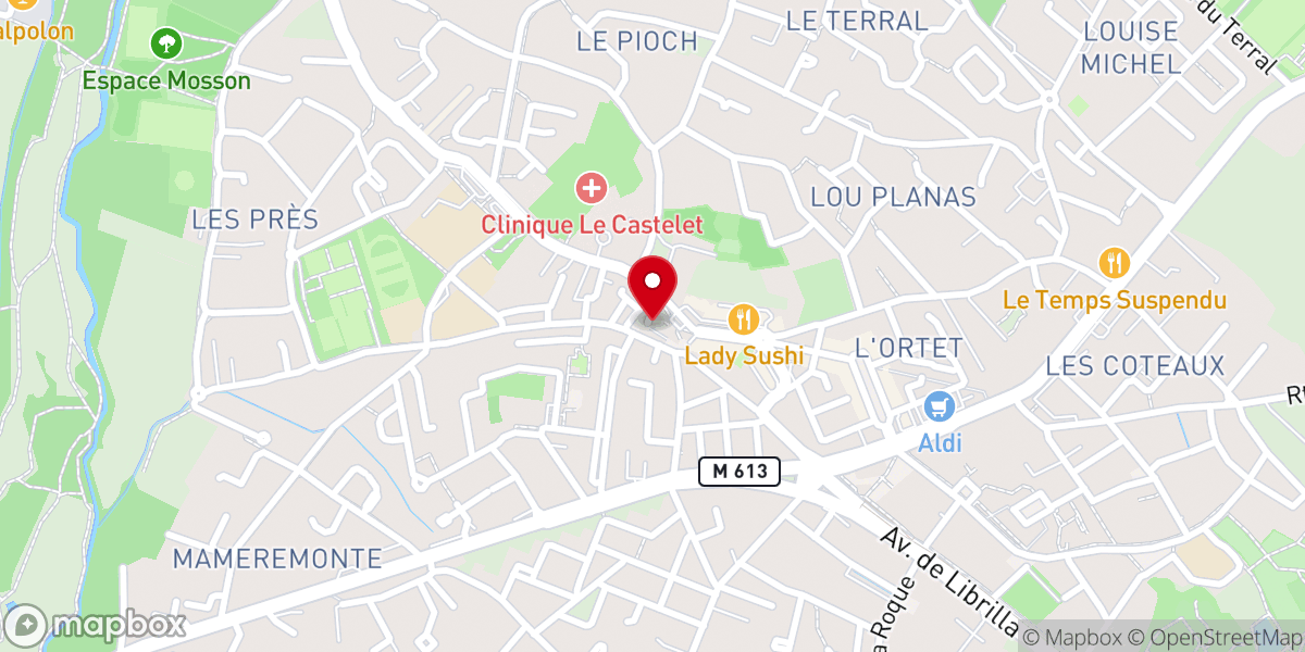 Map showing location of Église Saint-Jean-Baptiste