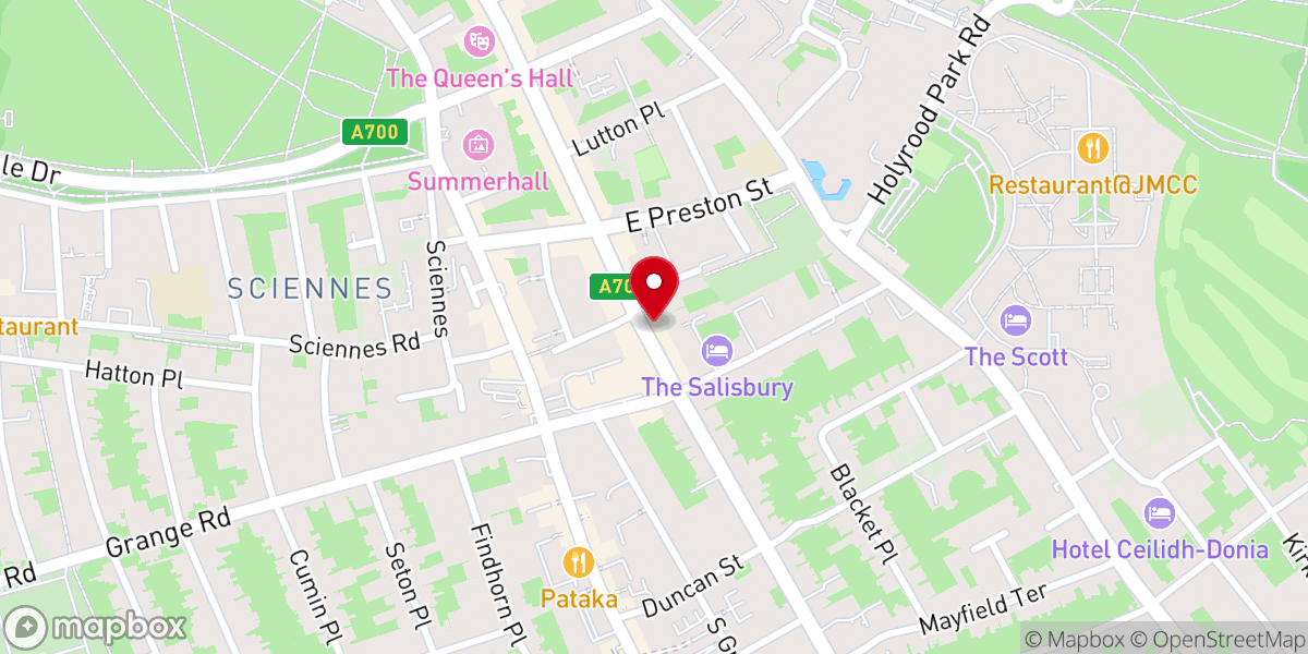 Map showing location of The Salvation Army Shop