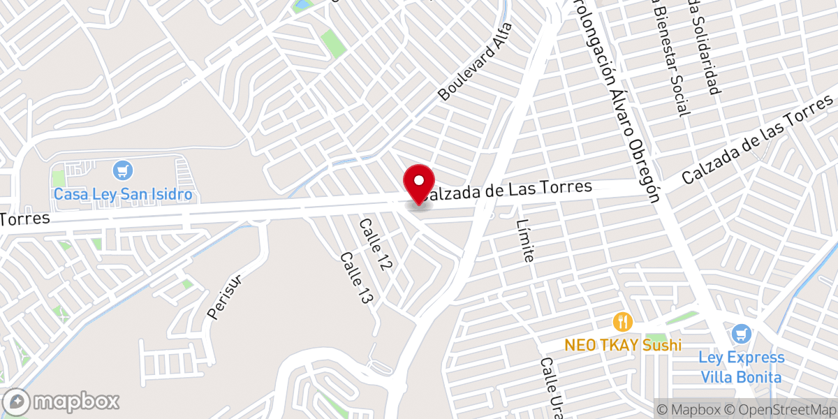 Map showing location of Iglesia cristiana Fiesta Pentecostal