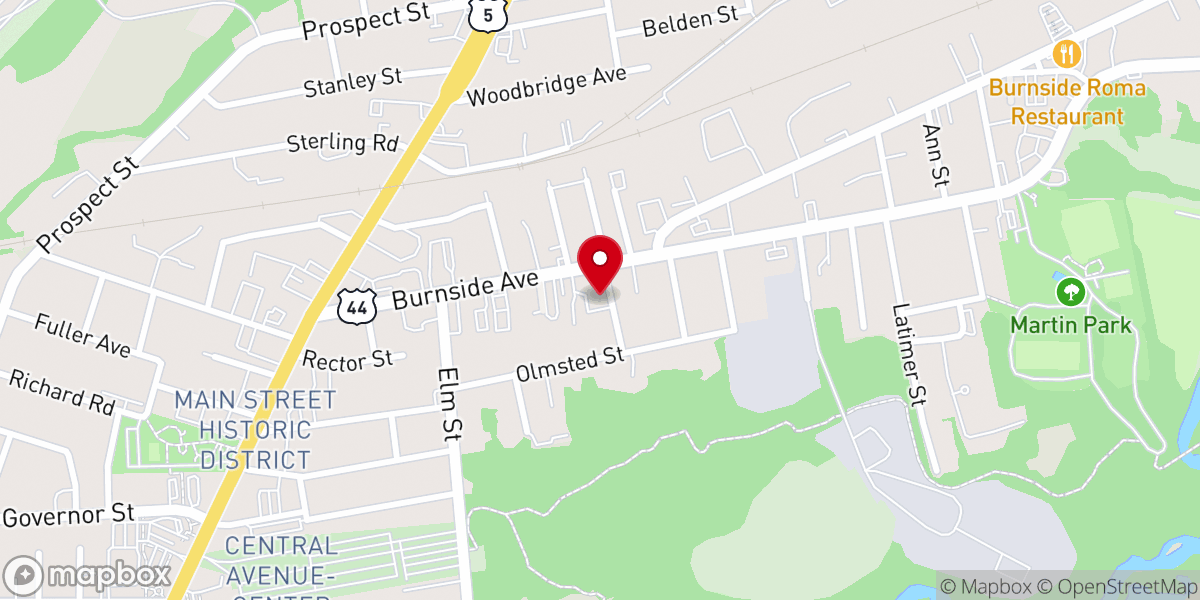 Map showing location of The Apostolic Church, Hartford Assembly