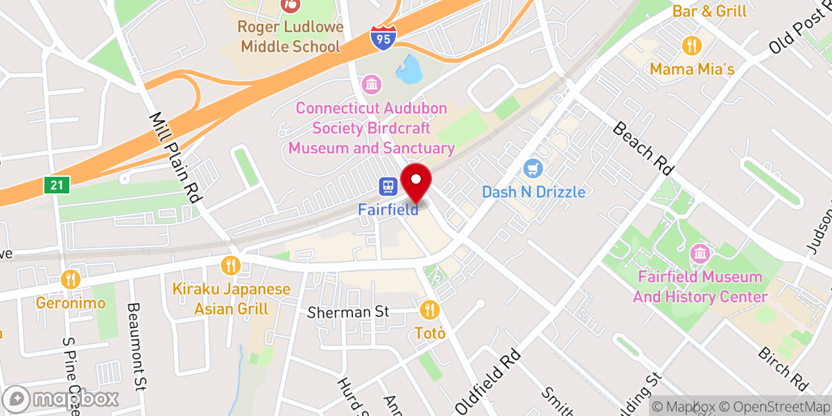 Map showing location of Vox Church - Greater Bridgeport