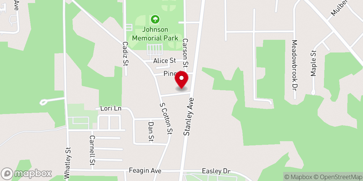Map showing location of Open Heaven Ministry Church