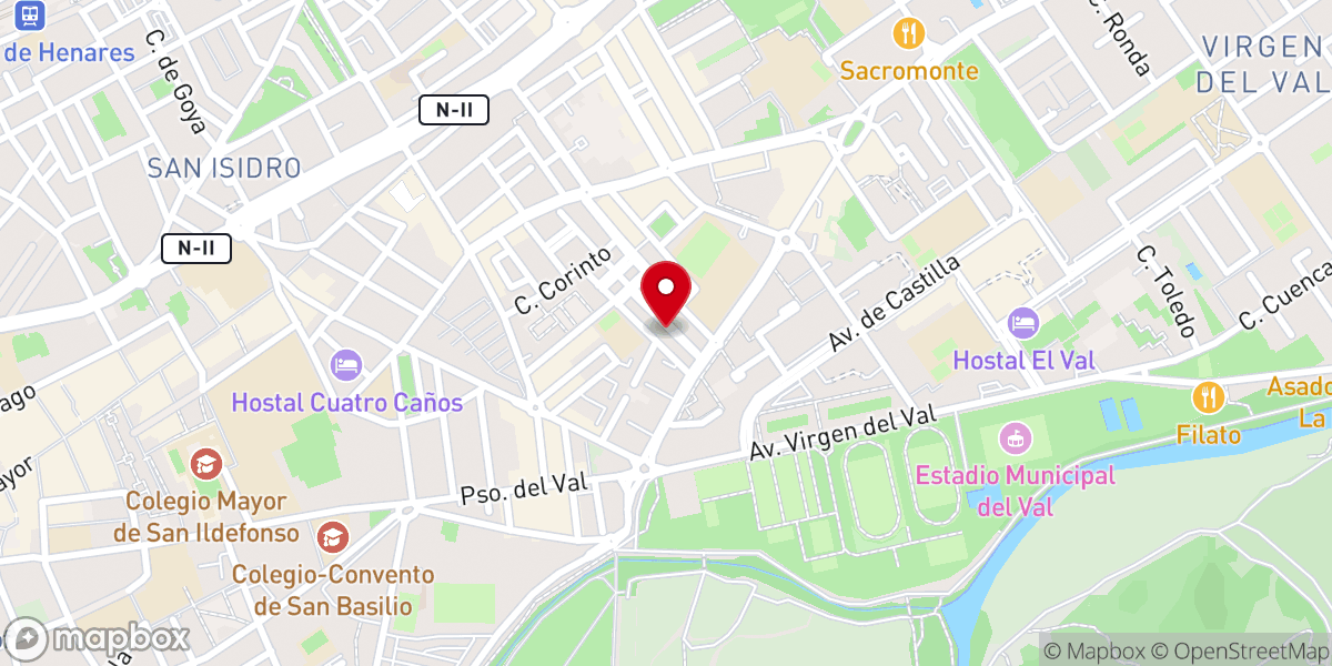 Map showing location of IGLESIA BUENAS NUEVAS ALCALÁ DE HENARES