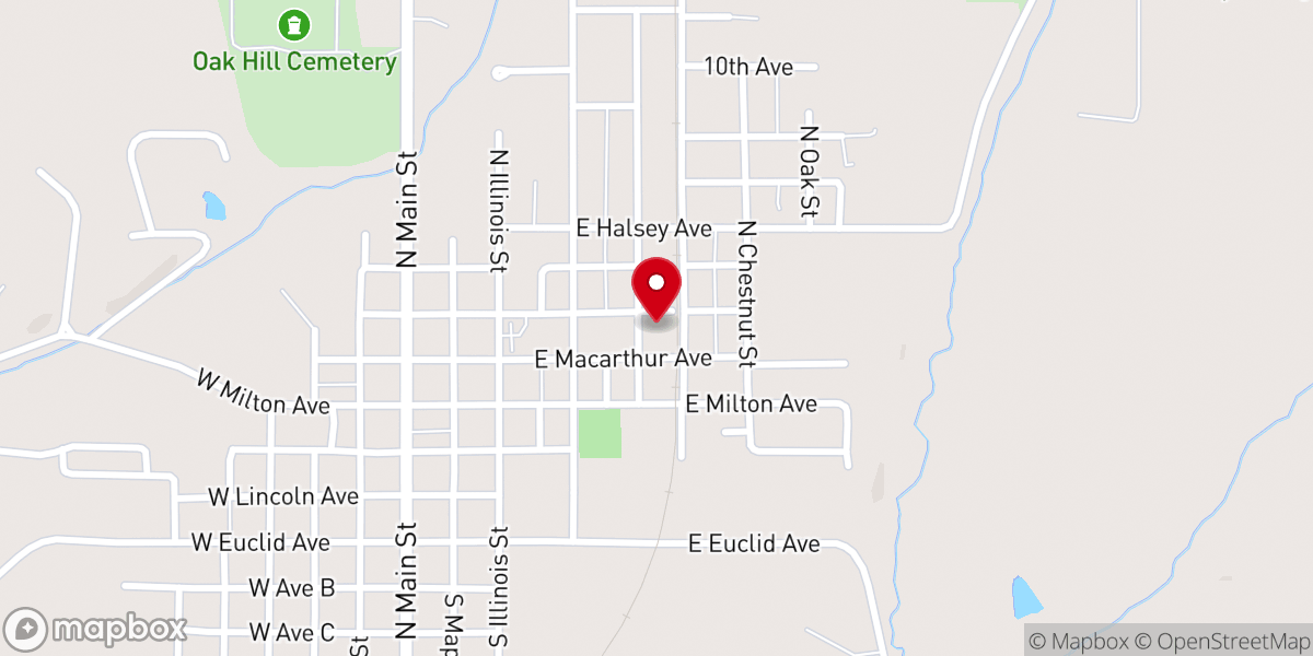 Map showing location of Lewistown American Legion